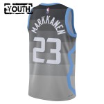 Maillot NBA Utah Jazz Lauri Markkanen Nike 2025-26 City Edition Gris Swingman - Enfant